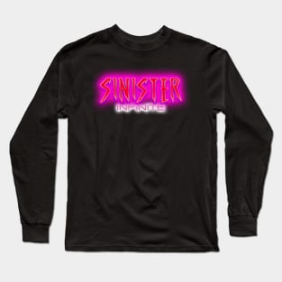SINISTER INFINITE 80s Text Effects 6 Long Sleeve T-Shirt